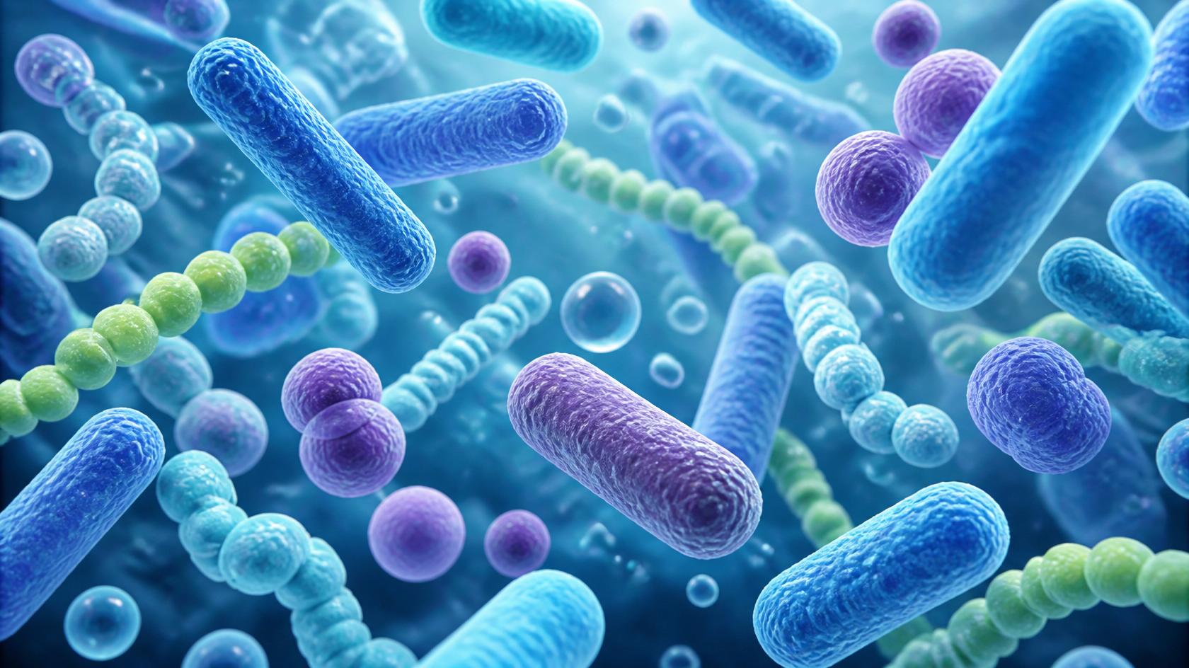 probiotyki/mikroorganizmy w powiększeniu