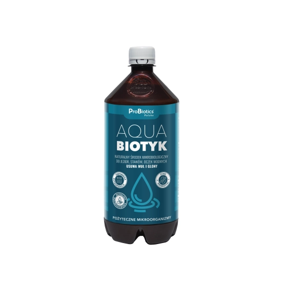 AQUABIOTYK - Naturalny środek mikrobiologiczny do stawów i oczek wodnych 1L