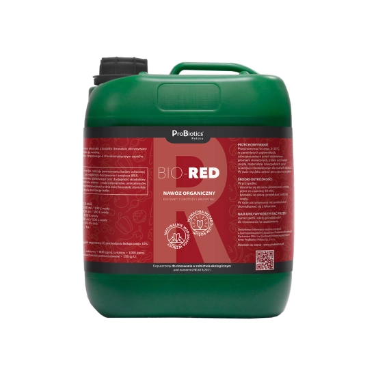 BIO-RED - Nawóz organiczny dolistny - ochrona przed grzybami 5L