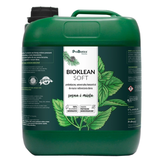 BioKlean Soft - Naturalne Odświeżanie, Czyszczenie, Rewitalizacja - koncentrat 5L