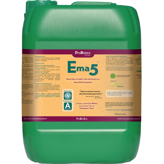 Ema5 - naturalny higienizator przeciw grzybom i niektórym szkodnikom - 10 litrów