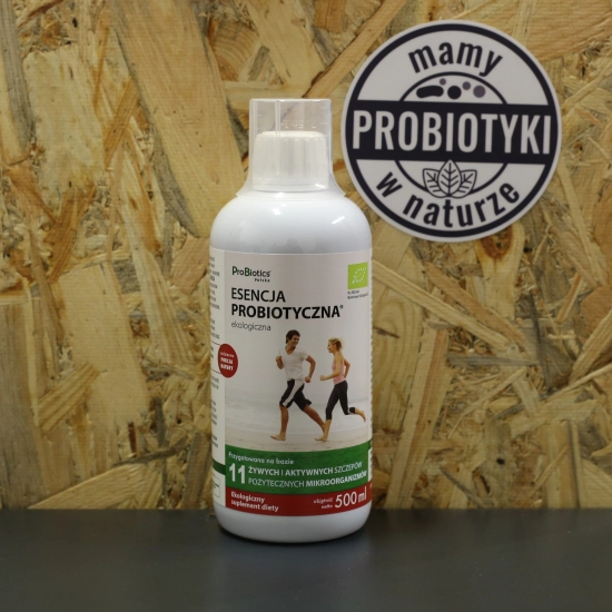 Esencja ProBiotyczna 500ml Naturalny probiotyk w płynie wspierający odporność i zdrowie jelit.