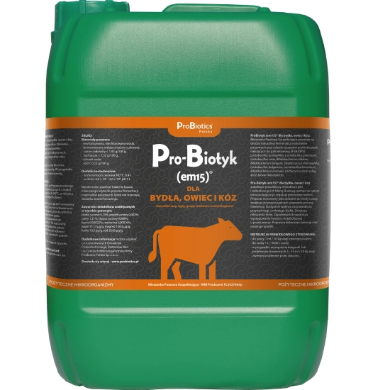 Pro-Biotyk (em15) dla BYDŁA, OWIEC I KÓZ - 10L