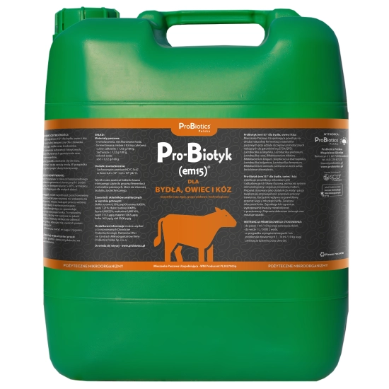 Pro-Biotyk (em15) dla BYDŁA, OWIEC I KÓZ - 20L