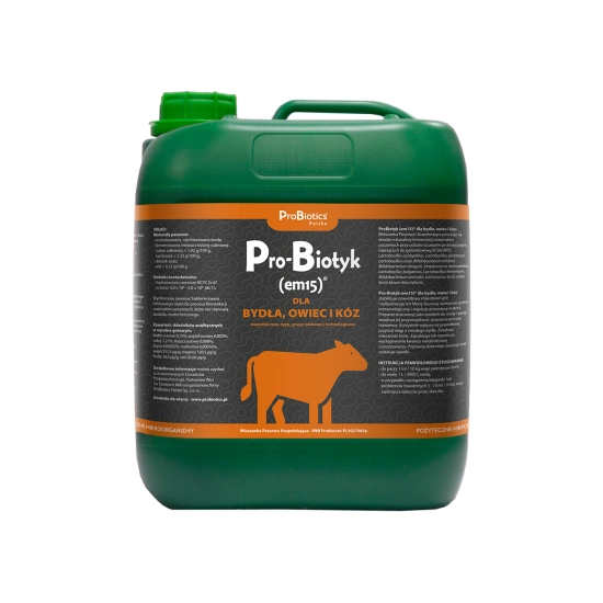 Pro-Biotyk (em15) dla BYDŁA, OWIEC I KÓZ - 5L